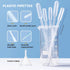 4PCS Plastic Graduated Cylinders, 10ml 25ml 50ml 100ml Measuring Cylinders Set with 4PCS Pipettes,1PCS Plastic Funnel and 2PCS Brush,for School an...