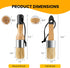 YiBaiBrush-Wax and Chalk Paint Brush, 2 Pack Wax Brushes and Chalk Paint for Furniture DIY Art Crafts, Natural Bristle Round Oval Chalk Paint Brus...