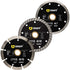 (3 Pack, 4 1/2 inches) GRAFF Diamond Blade for Angle Grinder - Diamond Cutting Wheel for Dry and Wet Cutting Stone, Marble, Granite, Brick, Masonr...