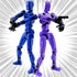 2 Packs(Assembly Completed) T13 Action Figure, 3D Printed Multi-Jointed Lucky 13 Action Figure, 13 Action Figure Dummy, Full Body Mechanical Doll ...