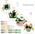 INFUNLY 4 Sets Embroidery kit with Cat Pattern Embroidery Kit for Beginners DIY Beginner Cat Embroidery Set Plant Cat Cross Stitch Kit for Adults ...