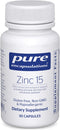 Pure Encapsulations Zinc 15 mg - Zinc Picolinate Supplement for Immune System Support, Growth & Development - for Wound Healing - with Premium Zin...