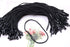 Tupalizy Black Cotton Gift Clothing Price Tag String Hanging Rope Snap Lock Pin Loop Fastener Hook Ties for Luggage Label Attachment,7.5 Inch, 100...
