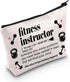 TSOTMO Fitness Instructor Gift Fitness Workout Zipper Makeup Toiletry Bags For Fitness Coach Bodybuilder Gift Fitness Lovers Gift Fitness Trainer ...