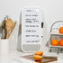 U Brands Modern Bevel Magnetic Dry Erase Calendar Board with Bulletin Strip, 7"x16", White Frame, Includes Magnet, Marker...