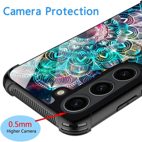 ZHEGAILIAN Case Compatible with Samsung Galaxy S23 FE Case,Mandala Samsung Galaxy S23 FE 5G case for Girls,Pattern Design Shockproof Anti-Scratch ...