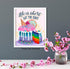 Kitchen Wall Decor, Cake Dining Room Decor, Pink Motivational Gifts for Women Bakers Chefs, Inspirational Positive Quotes Wall Art...