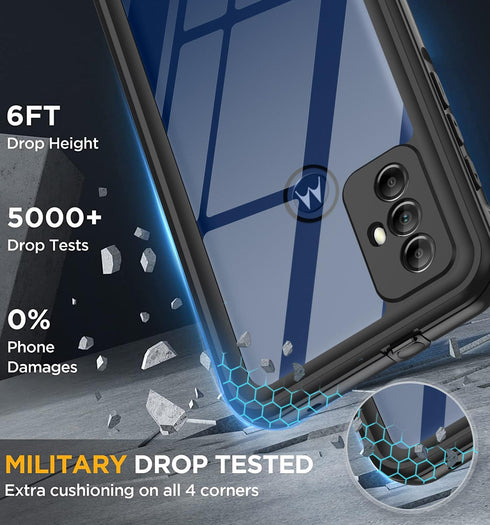 for Motorola Moto G Play 2023 Phone Case Waterproof with Built-in Screen Protector, Full Body Underwater Dustproof Shockproof Rugged Protective Co...