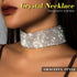 Nicute Rhinestone Necklace Jewelry Silver Crystal Wide Choker Necklace Sparkly Collar Necklaces Prom for Women...