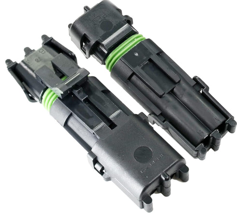 5-Pack (2-PIN) 20 Amps Weather-Pack Waterproof Male Female 2-Conductor Connector, Pin Socket Seal Kit 14-16 AWG...