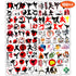 100PCS Karate Ninja Temporary Tattoos Stickers Martial Arts Birthday Party Favors Decorations Supplies Cool Taekwondo Japan Sports Tattoo Sticker ...