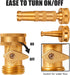 High Pressure Hose Nozzle with Hose Shutoff Valve, Adjustable Hose Nozzle for Garden Sprayer Power Washer Nozzle with Hose Shutoff Valves 3/4 Inch...