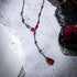 Gothic Necklace Teardrop Bead Goth Vintage Blood Drop Tassel Choker Necklace Y Necklace For Women Girls Halloween Fashion Party Jewelry Gift...