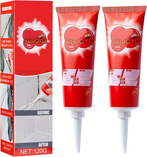 BROUYOUE Stain Remover Cleaning Gel,Bathroom Cleaning Gel,Home Stain Cleaner Remover Gel,Tile Grout Cleaner for Bathroom Tile Floors Wall Doors & ...