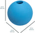Amazon Basics Rubber Fetch Toy Dog Balls 2.5 Inch 3 Pack, Blue, Orange...