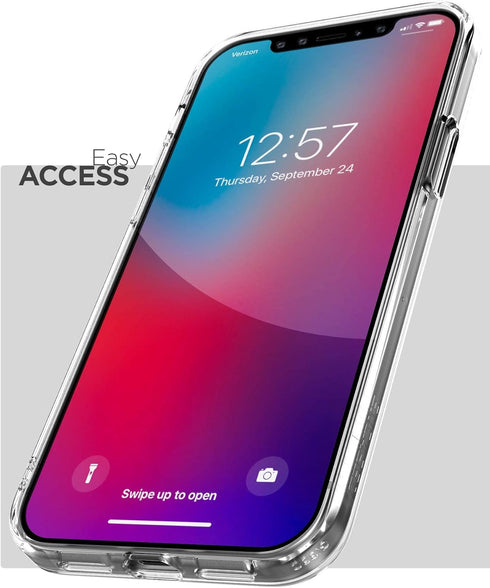 Encased Magnetic Case with Holster for iPhone 12 / iPhone 12 Pro Belt Clip - Compatible with MagSafe (Clear)...