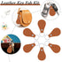 Taiyin 30 Pcs Leather Key Fob Kit for DIY Craft PU Blanks with Rivets and Key Ring for Laser Engraving Keychain(Khaki)...