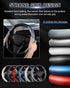 Custom-Fit Steering Wheel Cover for Tesla, Telsa Model 3 / Y Carbon Fiber Steering Wheel Cover for Men/Women, Anti-Slip, Comfortable Grip, Breatha...