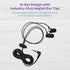 WordSleuth in-Ear Transcription 3.5mm Earbud Headset, Noise Reduction, Antimicrobial, Angled Silicone Ear Tips, Ultra Comfort & Clarity, 10-foot c...