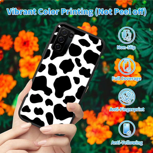 for Nokia C300 6.52" Phone TPU Soft Cover with Cow Print Design for Women Men, Shockproof Protection Basic Case for Nokia C300 N155DL...