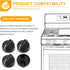 AMI PARTS 8273103 Gas Range Stove Knobs Fit for Whirlpool Stove Knobs Replacements AP6012363 8273107 8273111 ER8273103 (4-Pack,Black) for Whirlpoo...
