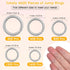 jump rings for jewelry making, 4600Pcs Silver Jump Rings with Jump Rings Open/Close Tools for Jewelry Making and Necklace Repair (Assorted Sizes)...