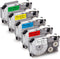 Unismar Replacement for Casio XR-12WE XR-12RD XR-12BU XR-12YW XR-12GN Label Tape for Casio KL60 KL100 KL-750 KL-120 KL-820 EZ Label Maker, 1/2" x ...
