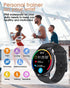 Holiday Smart Watches for Women Men, 1.32” Full Touch Screen Heart Rate/Sleep Monitor/Pedometer, IP68 Waterproof Fitness Watch for Android iOS Pho...