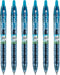 PILOT B2P - Bottle to Pen Refillable & Retractable Rolling Ball Gel Pen Made From Recycled Bottles, 0.7mm Fine Point, Turquoise Ink, 6-Pack...