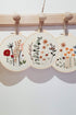 Uphome 3 Pack Embroidery Starter Kit for Beginners Stamped Cross Stitch Kits with Cute Flowers and Plants Patterns with 1 Embroidery Hoop and Colo...