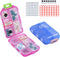 2 Pack Pill case Travel Pill Organizer, Pill Box for Purse Vitamin Fish Oil 10 Compartments Container Medicine Box by M Muchengbao...