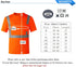 SKSAFETY High Visibility Classic T-Shirts Quick Dry Class 2 Safety Shirts for Men?Women, Quick Dry Reflective Short Sleeve Breathable Birdeyes T-S...