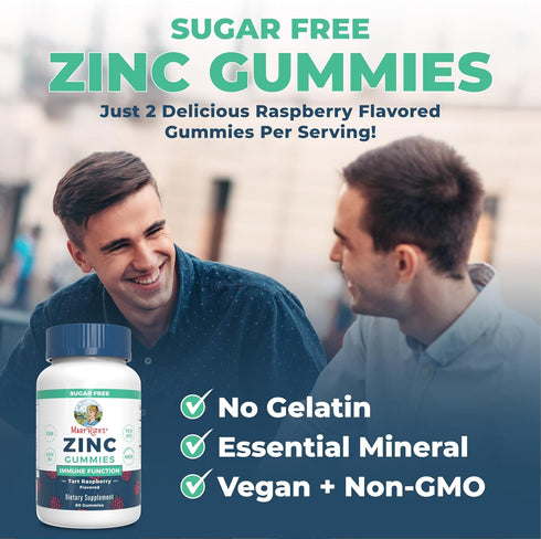 Zinc Gummies by MaryRuth's | Zinc Supplements | Immune Support Supplement | Essential Mineral | Pectin Based | Overall Health & Wellness | Ages 14...