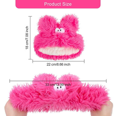 Spa Headbands Makeup Headbands for Washing Face Fuzzy Spa Headband Fluffy Spa Headband Skincare Headbands Coral Fleece Headband(Pink)...