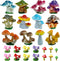 26 Pcs 1.5 to 1.8 Inch Resin Mushroom,Cute Mushrooms Fairy Garden Mushrooms Ornaments for Outdoor Decoration,Home Décor,Cake Decoration,DIY Bonsai...