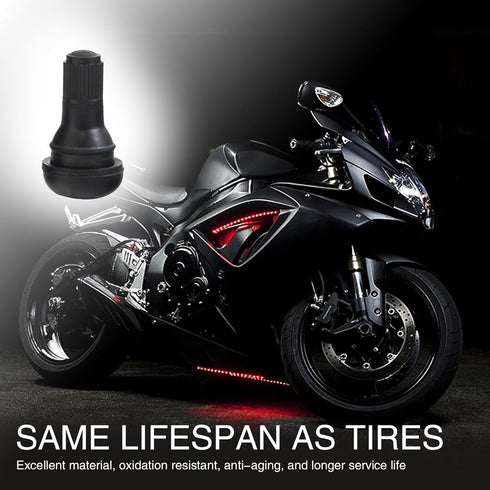 5 PCS Snap-in Tire Valve, TR412 Short Valve Stem, for Tubeless 0.45 Inches Rim Holes on Standard Vehicle Tires (Black)...