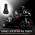 5 PCS Snap-in Tire Valve, TR412 Short Valve Stem, for Tubeless 0.45 Inches Rim Holes on Standard Vehicle Tires (Black)...