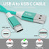 USB C Cable, 5Pack USB to USB C Cable, Type C Charger Fast Charging Cable Nylon Braided Android Charger for iPhone 15 Charger, Samsung Galaxy, Hua...