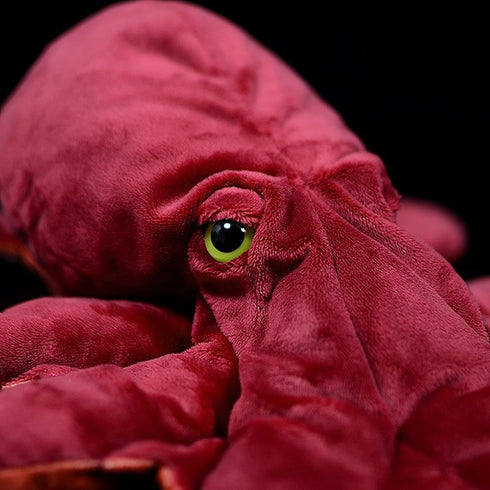 ZHONGXIN MADE Simulation Octopus Plush Toy -Red Soft Real Life Octopus Stuffed Animal Toys, Lifelike Deep Sea Creeping Animal Octopuses Plush Toys...