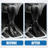 Car Shift Boot Cover Universal Gear Shift Knob Boot Dust Cover Faux Leather Black with Red Line...