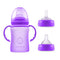 3-in-1 Glass Sippy Cups for Toddlers | Silicone Coated Glass Baby Bottles | Non-Toxic Transition Cup for Baby with Removeable Handles | Baby Straw...