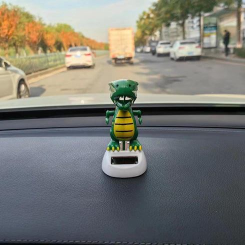 Green Solar Powered Dancing Dinosaur,Decoration Gift,Swinging Dancer, No Battery Required,Desk and Dashboard Decor Home Decor Solar Power Kits...