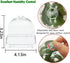 10 Pcs White Plant Nursery Pots with Clear Humidity Dome- 4 inch Plastic Gardening Pot Plant Container- Seed Starting Pot with Drain Holes for See...