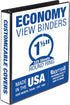 Samsill Economy 1.5 Inch 3 Ring Binder, Made in The USA, Round Ring Binder, Customizable Clear View Cover, Black, (18550)...