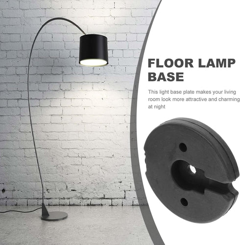 STOBAZA Desk Lamp Floor Lamp Base Counterweight Table Lamps Part Round Lamp Chassis Iron Lightweight Bracket Floor Light Holder Base Replacement...