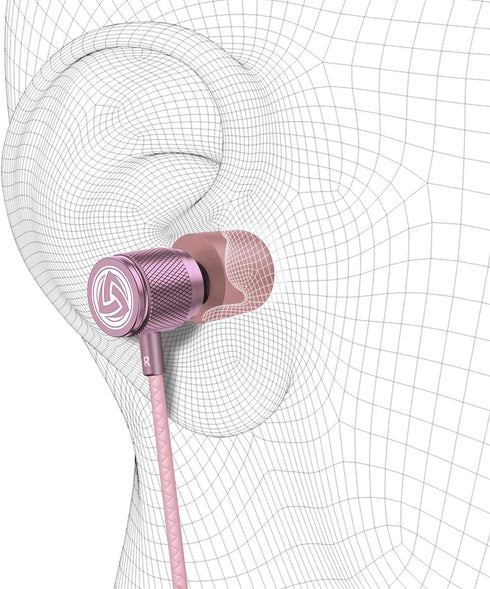 LUDOS ULTRA Wired Earbuds in-Ear Headphones, 5 Years Warranty, Earphones with Microphone, Noise Isolating Ear Buds, Memory Foam for iPhone, Samsun...