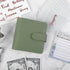 A8 Money Saving Binder, Mini Budget Binder Wallet with 8 Cash Envelopes & 12 Budget Sheets, PU Savings Binder with 2 Gold Stickers for Budgeting a...