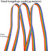 50 Yards Rainbow Ribbon Grosgrain Ribbons for Gift Wrapping Jewelry Making DIY Crafts Party Favors (10mm)...
