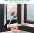 MOPMS Draft Stopper Sweep, Door Weatherproofing Stripping, Window Seal Strip Self-adhisive Soundproof Cuttable Weather Length 13.12 Ft (2 Pcs x 6....
