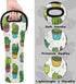 Cactus Cat Wine Bag Neoprene Wine Tote Bags Leakproof Travel Wine Tote with Handle Reusable Cooler Bag for Camping Picnic Travel Wine Lover Gift...